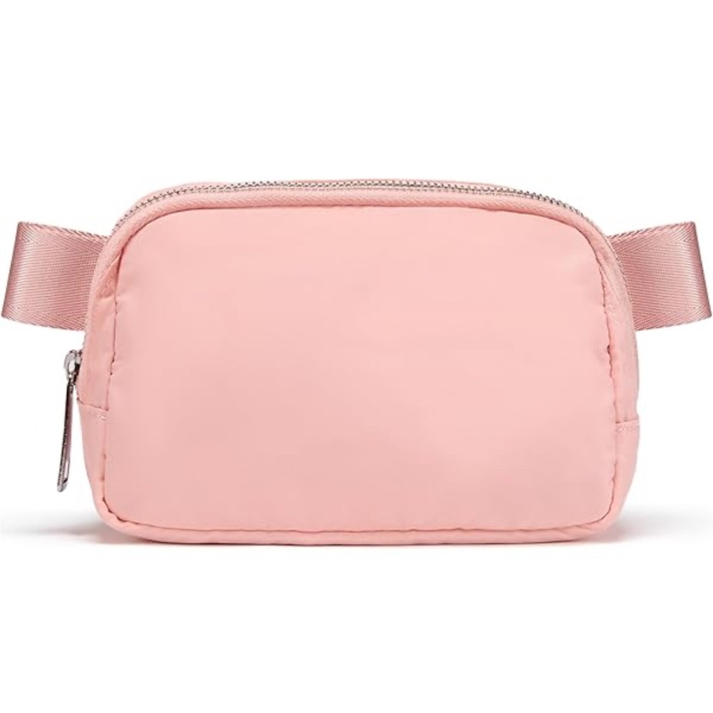 Pink Nylon Crossbody Bag